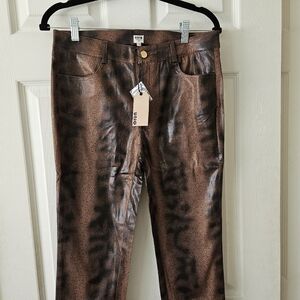 UNIQ, NWT Skinny Animal Print Pants,Large